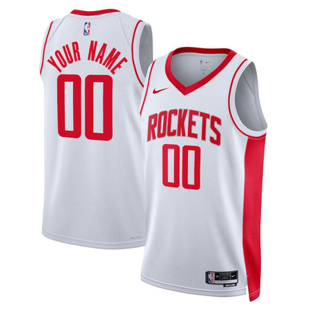 Men's Houston Rockets NIke White Swingman Association Edition Custom Jersey