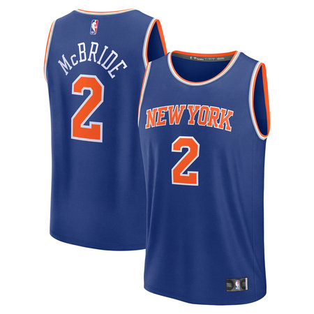 Women's New York Knicks #2 Miles McBride Blue Stitched Basketball Jersey