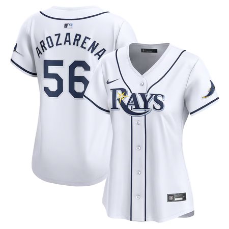 Women's Tampa Bay Rays #56 Randy Arozarena Nike White Home Limited Player Jersey Women's Tampa Bay Rays #56 Randy Arozarena Nike White Home Limited Player Jersey