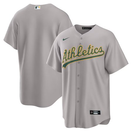 Men's Oakland Athletics Nike Gray Away Replica 2.0 Jersey