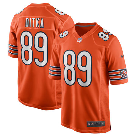 Youth Chicago Bears #89 Mike Ditka Nike Orange Retired Player Alternate Game Jersey