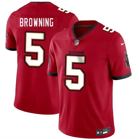 Youth Tampa Bay Buccaneers #5 Jake Browning Red 2026 Vapor Limited Stitched Jersey