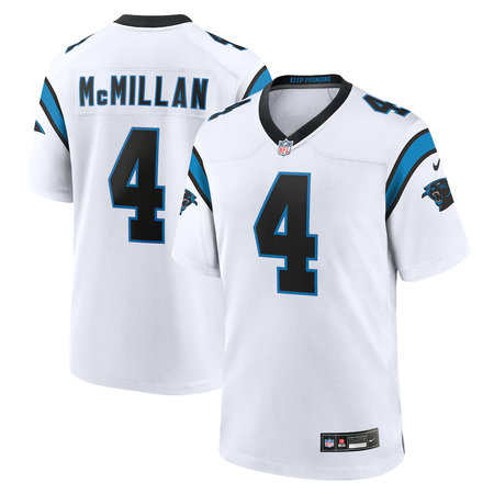 Men's Carolina Panthers #4 Tetairoa McMillan Nike White Game Jersey Men's Carolina Panthers #4 Tetairoa McMillan Nike White Game Jersey