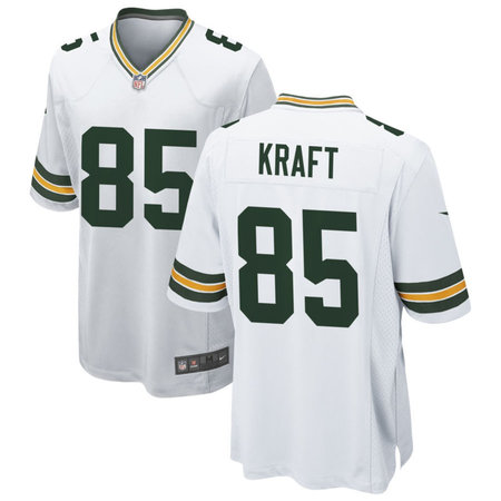 Youth Green Bay Packers #85 Tucker Kraft White Game Player Jersey