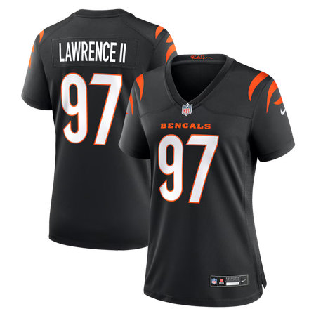 Women's Cincinnati Bengals #97 Dexter Lawrence II Nike Black Game Jersey Women's Cincinnati Bengals #97 Dexter Lawrence II Nike Black Game Jersey