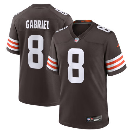 Men's Cleveland Browns #8 Dillon Gabriel Nike Brown Team Game Jersey