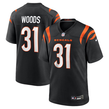Men's Cincinnati Bengals #31 Ickey Woods Nike Black Retired Player Game Jersey Men's Cincinnati Bengals #31 Ickey Woods Nike Black Retired Player Game Jersey