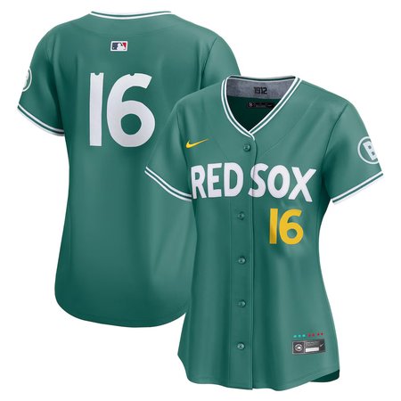 Women's Boston Red Sox #16 Jarren Duran Green 2025 City Connect Limited Player Jersey