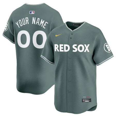 Men's Boston Red Sox Custom Green 2025 City Connect Elite Player Jersey