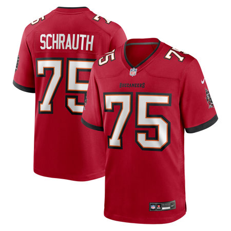 Men's Tampa Bay Buccaneers #75 Billy Schrauth Nike Red Game Jersey