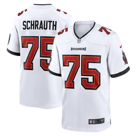 Men's Tampa Bay Buccaneers #75 Billy Schrauth Nike White Game Jersey