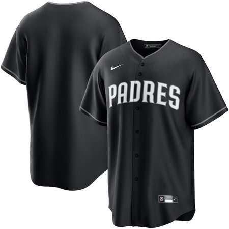 Men's San Diego Padres Nike Black Lights Out Replica Jersey