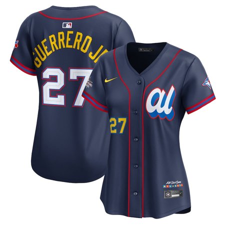 Women's American League #27 Vladimir Guerrero Jr. Navy 2025 All-Star Edition Limited Player Jersey