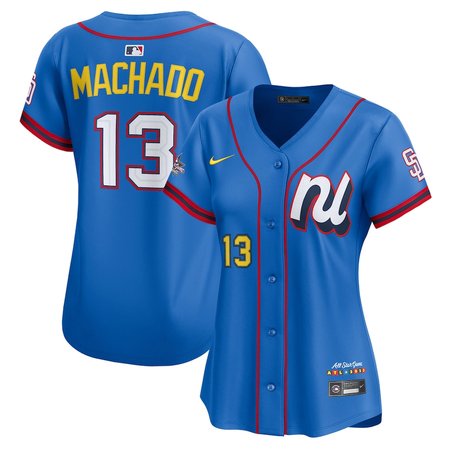 Women's National League #13 Manny Machado Blue 2025 All-Star Edition Limited Player Jersey