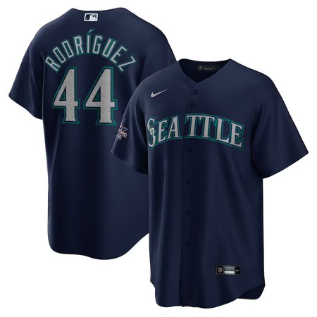 Men's Seattle Mariners #44 Julio Rodriguez Nike Navy 2025 MLB All-Star Game Road Replica Player Jersey