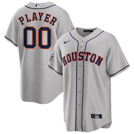 Men's Houston Astros Gray 2025 MLB All-Star Game Away Custom Replica Jersey
