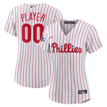 Women's Philadelphia Phillies White 2025 MLB All-Star Game Home Custom Replica Jersey