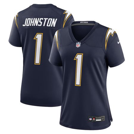 Women's Los Angeles Chargers #1 Quentin Johnston Nike Navy Alternate Super Chargers Game Jersey