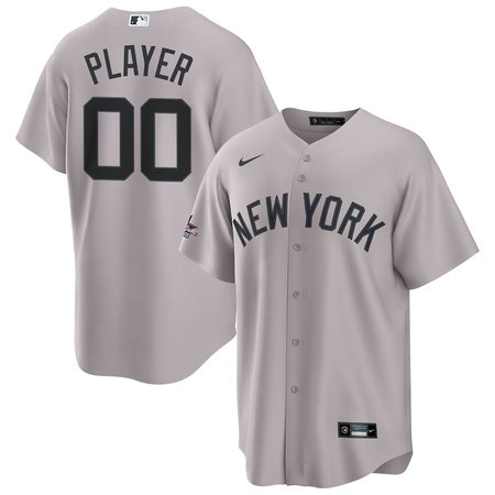 Men's New York Yankees Gray 2025 MLB All-Star Game Away Custom Replica Jersey
