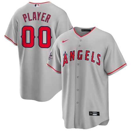 Men's Los Angeles Angels Gray 2025 MLB All-Star Game Away Custom Replica Jersey
