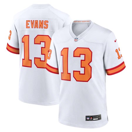 Youth '76 Tampa Bay Buccaneers #13 Mike Evans Nike White Player Game Jersey
