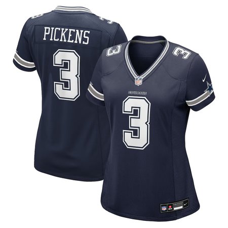 Women's Dallas Cowboys #3 George Pickens Navy Game Jersey