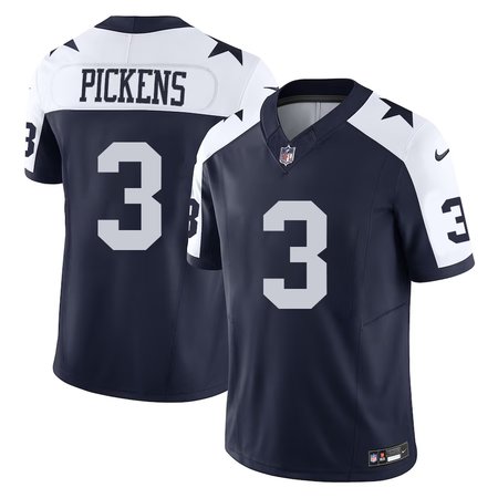 Men's Dallas Cowboys #3 George Pickens Navy F.U.S.E Vapor Untouchable Limited Stitched Football Jersey