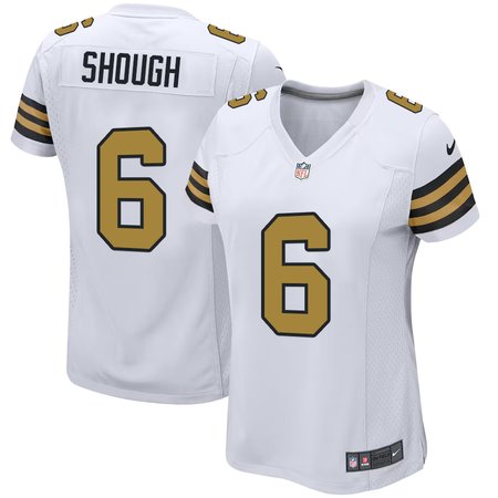 Women's New Orleans Saints #6 Tyler Shough Nike White Game Jersey