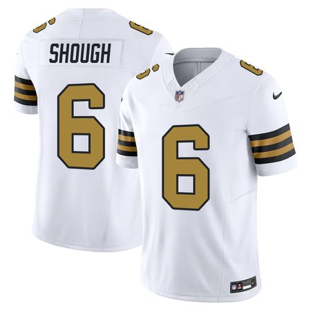 Men's New Orleans Saints #6 Tyler Shough White F.U.S.E Vapor Untouchable Limited Stitched Football Jersey