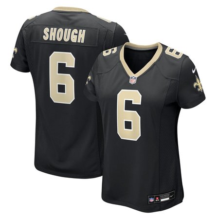 Women's New Orleans Saints #6 Tyler Shough Nike Black Game Jersey