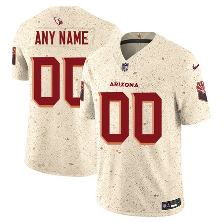 Men's Arizona Cardinals Custom Cream Rivalries Collection F.U.S.E. Vapor Limited Stitched Jersey Men's Arizona Cardinals Custom Cream Rivalries Collection F.U.S.E. Vapor Limited Stitched Jersey