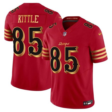 Men's San Francisco 49ers #85 George Kittle Red Rivalries Collection F.U.S.E. Vapor Limited Stitched Jersey