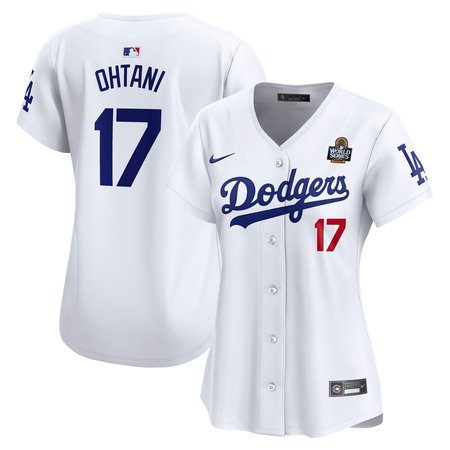 Women's Los Angeles Dodgers Shohei Ohtani White 2024 World Series Home Limited Player Jersey