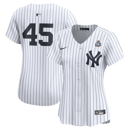 Women's New York Yankees Gerrit Cole White 2024 World Series Limited Player Jersey