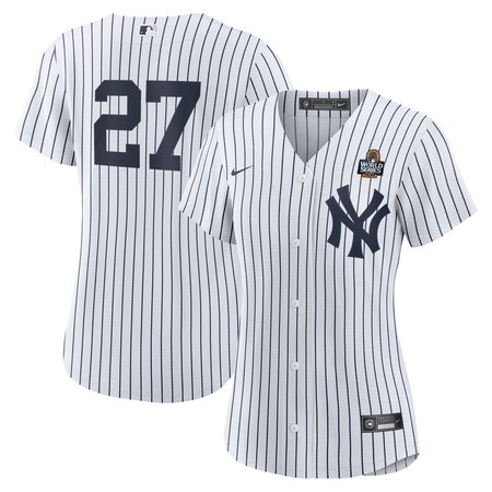 Women's New York Yankees Giancarlo Stanton White 2024 World Series Home Replica Player Jersey