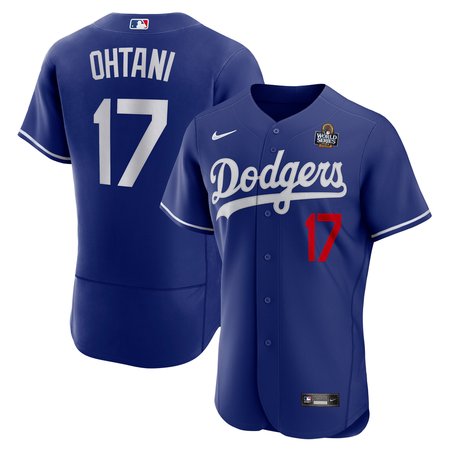Men's Los Angeles Dodgers Shohei Ohtani Royal 2024 World Series Alternate Authentic Player Jersey
