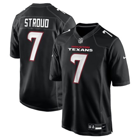 Youth Houston Texans #7 C.J. Stroud Carbon Black Fashion Jersey