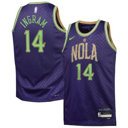 Youth New Orleans Pelicans Brandon Ingram Nike Purple 2024/25 Swingman Player Jersey - City Edition Youth New Orleans Pelicans Brandon Ingram Nike Purple 2024/25 Swingman Player Jersey - City Edition