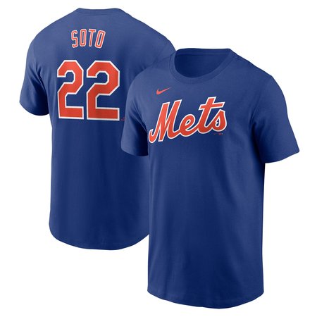 Men's New York Mets Juan Soto Royal Fuse Name & Number T-Shirt