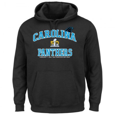 Carolina Panthers Super Bowl 50 Bound Heart and Soul Going To The Game Pullover Hoodie Black