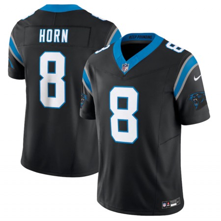 Men's Carolina Panthers #8 Jaycee Horn Black 2023 F.U.S.E. Vapor Untouchable Stitched Football Jersey Men's Carolina Panthers #8 Jaycee Horn Black 2023 F.U.S.E. Vapor Untouchable Stitched Football Jersey