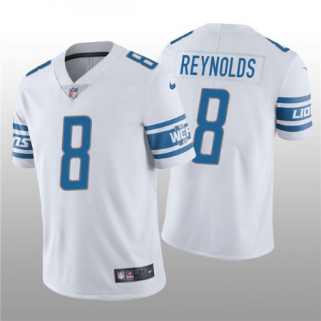 Men's Detroit Lions #8 Josh Reynolds White Vapor Untouchable Limited Stitched Jersey Men's Detroit Lions #8 Josh Reynolds White Vapor Untouchable Limited Stitched Jersey