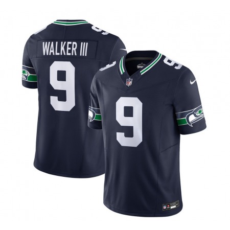 Men's Seattle Seahawks #9 Kenneth Walker III 2023 F.U.S.E. Navy Limited Stitched Football Jersey Men's Seattle Seahawks #9 Kenneth Walker III 2023 F.U.S.E. Navy Limited Stitched Football Jersey