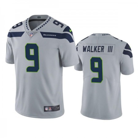 Men's Seattle Seahawks #9 Kenneth Walker III Grey Vapor Untouchable Limited Stitched Jersey Men's Seattle Seahawks #9 Kenneth Walker III Grey Vapor Untouchable Limited Stitched Jersey