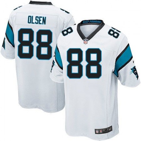 Panthers #88 Greg Olsen White Youth Stitched NFL Elite Jersey