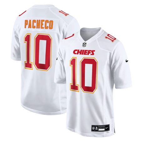 Youth Kansas City Chiefs #10 Isiah Pacheco Tundra White Fashion Game Jersey