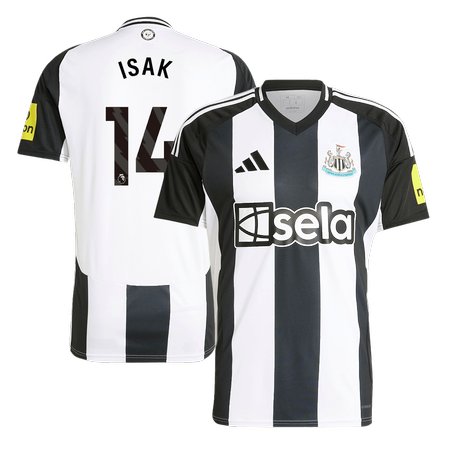 Men's ISAK #14 Newcastle United Home Replica Soccer Jersey 2024/25