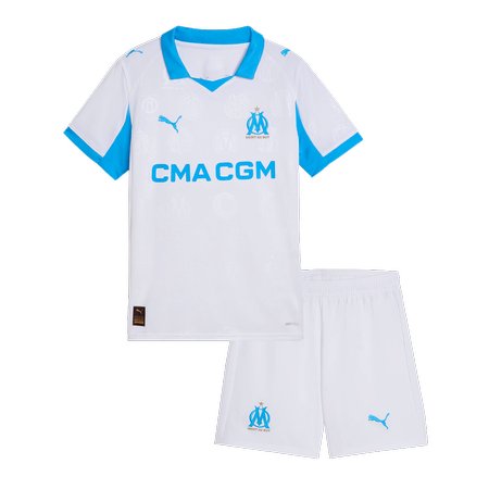 Kid's Marseille Home Soccer Jersey Kit 2025/26