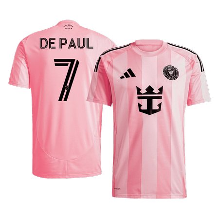 Men's DE PAUL #7 Inter Miami CF Home Replica Soccer Jersey 2025