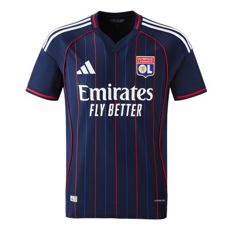 Men's Olympique Lyonnais Away Authentic Soccer Jersey 2025/26